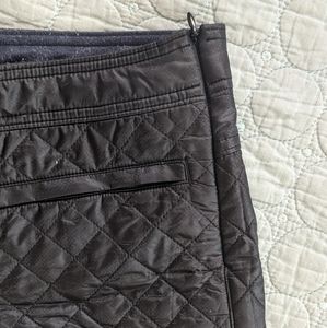 Black athleta insulated puffer shorts size 14